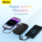 Baseus 10000mAh 22.5W Qpow2 Dual-Cable Power Bank - Image 2