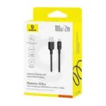 Baseus Silky Series USB to Type-C 2 Meter 100W Fast Charging Cable - Image 3
