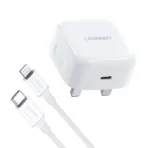 UGREEN 20W Type-C PD Fast Charger With Type-C to Lightning 1 Meter Cable Set CD137