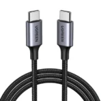 UGREEN 1 Meter Type-C to Type-C PD Round Cable Nickel Plating Aluminum Shell – US261