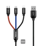 Baseus 3 in 1 Cable 3 Primary Colors Type C, Lightning , Micro 3A 1.2M