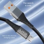 Lito Braided Wire USB-Micro Charging Cable LD08V - Image 2